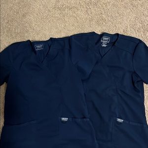 Navy scrub tops